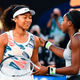 Coco Gauff of the US greets Japan’s Naomi Osaka at the end of their women’s singles match on day five of the Australian Open tennis tournament in Melbourne on January 24, 2020. (Photo by William WEST / AFP) / (Photo by WILLIAM WEST/AFP via Getty Images)